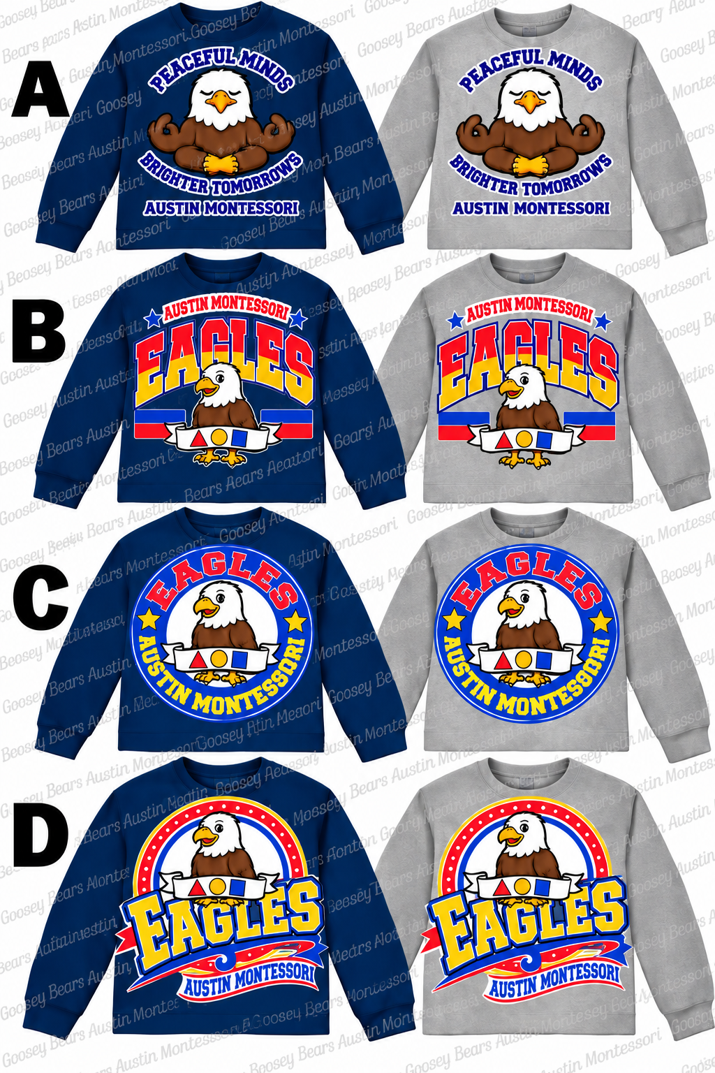 ADULT LONGSLEEVE AUSTIN MONTESSORI T-SHIRT